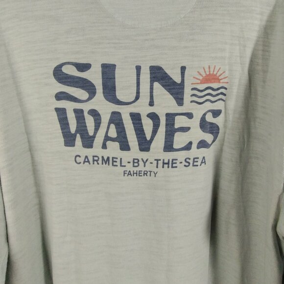 Faherty Malibu Slub Hoodie Blue Oasis Size XL - Picture 4 of 11